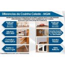 Ver imagem 2 de Balcão de Cozinha P/ Cooktop Celeste C/ 2 Portas 80cm Cinamomo/platina - Mgm
