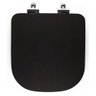 Assento Sanitário Canto Reto Soft Close Quadra Preto Fosco para Deca - 3