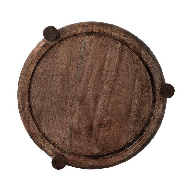 Prato para Bolo com Tampa Home Style Rustic Wood 26 Cm - 3