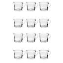 Ver imagem 3 de Kit 12 Xícara Fundo Reto Vidro 165ml Chá, Café, Transparente