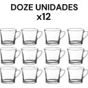 Ver imagem 2 de Kit 12 Xícara Fundo Reto Vidro 165ml Chá, Café, Transparente