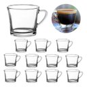 Ver imagem 6 de Kit 12 Xícara Fundo Reto Vidro 165ml Chá, Café, Transparente