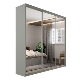 Guarda-roupa Casal 100% Mdf Bp com 3 Portas de Espelho Geneve - 3