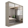 Guarda-roupa Casal 100% Mdf Bp com 3 Portas de Espelho Geneve - 3