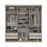 Guarda-roupa Casal 100% Mdf Bp com 3 Portas de Espelho Geneve - 6