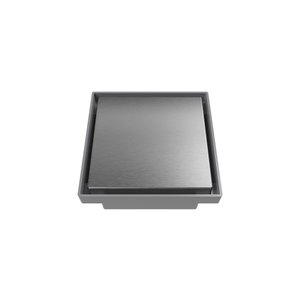 Ralo Oculto Quadrado Astra Roc10i 10cm Inox Escovado