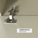 Ver imagem 7 de Rack Suspenso para TV até 55 Polegadas MDF 160cm Uno Bege