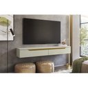 Ver imagem 5 de Rack Suspenso para TV até 55 Polegadas MDF 160cm Uno Bege