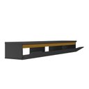 Ver imagem 3 de Rack Suspenso para TV até 55 Polegadas MDF 160cm Uno Preto