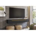 Ver imagem 5 de Rack Suspenso para TV até 55 Polegadas MDF 160cm Uno Preto