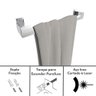 Porta Toalha Rosto Inox Suporte Banheiro Toalheiro Elg - 6