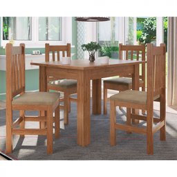 Conjunto De Mesa Zamarchi 04 Cadeiras - 1