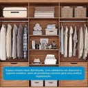 Ver mais imagens de Guarda-Roupa Casal 6 Portas com Pés 234cm 100% MDF Boston Espresso Móveis Bege/Cinamomo/Off White