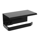 Ver imagem 6 de Porta Papel Higiênico Inox De Parede Banheiro Preto MAX