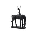 Ver imagem 1 de Escultura Decorativa Mulher no Cavalo em Resina Preta 43cm Ss0334 Btc