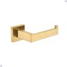 Kit Acessórios para Banheiro Aço Inox Acabamento Quadrado Dourado Escovado 4 Peças - 12