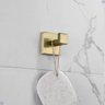 Kit Acessórios para Banheiro Aço Inox Acabamento Quadrado Dourado Escovado 4 Peças - 8