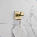 Ver mais imagens de Kit Acessórios para Banheiro Aço Inox Acabamento Quadrado Dourado Escovado 4 Peças