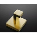 Ver imagem 5 de Kit Acessórios para Banheiro Aço Inox Acabamento Quadrado Dourado Escovado 4 Peças