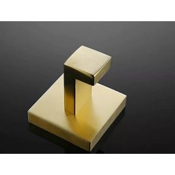 Kit Acessórios para Banheiro Aço Inox Acabamento Quadrado Dourado Escovado 4 Peças - 5