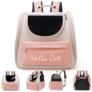 Mochila Bolsa Transporte Pet Gato Cachorro Animais Estimaçao Bolso Ar Ventilaçao Passeio Viagem Cami
