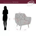 Ver imagem 3 de Poltrona Decorativa para Sala de Estar Veneza