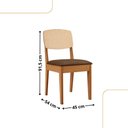 Ver imagem 7 de Mesa Carolina 180 Tampo Mdf Canto Copo 6 Cadeiras Copper Premium Moderna Mobilia
