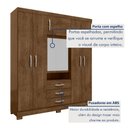 Ver imagem 3 de Guarda-Roupa Capelinha 6 Portas com Espelho e 3 Gavetas com Chave Gales