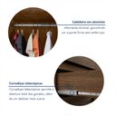 Ver imagem 5 de Guarda-Roupa Capelinha 6 Portas com Espelho e 3 Gavetas com Chave Gales