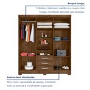 Ver imagem 7 de Guarda-Roupa Capelinha 6 Portas com Espelho e 3 Gavetas com Chave Gales