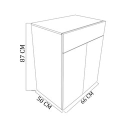 Balcão Multiuso Madeirado Em Mdf - 4