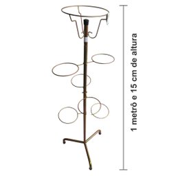 Suporte Pedestal para 9 Vasos de Plantas de Pequeno Porte - Orquídeas - Suculentas - Violetas - 2
