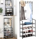 Ver imagem 2 de Sapateira Cabideiro Arara Multifunção Organizador para Roupas, Sapatos e Bolsas com 12 Pares e 4