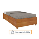 Ver imagem 5 de Cama Box Solteiro Mônaco Ripas Multilaminadas - Móveis Tcil