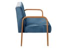 Ver imagem 6 de Conjunto Decorativo Anita Kit Namoradeira + Poltrona Sala, Recepção Azul 330