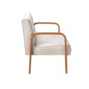 Ver imagem 6 de Conjunto Decorativo Anita Kit Namoradeira + Poltrona Sala, Recepção Bege 140
