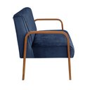 Ver imagem 6 de Conjunto Decorativo Anita Kit Namoradeira + Poltrona Sala, Recepção Azul Marinho 210