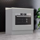 Ver imagem 2 de Balcao Forno Embutir com Tampo 80 Cm Americana Cinza Calcare Henn