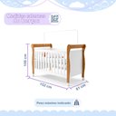 Ver imagem 7 de Quarto de Bebê com Berço Mini Cama, Cômoda 1 Porta 4 Gavetas e Roupeiro 4 Portas 3 Gavetas 100% MDF
