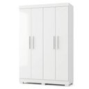 Ver imagem 3 de Quarto de Bebê com Berço com Colchão Suporte, Cômoda 1 Porta 4 Gavetas e Roupeiro 4 Portas 3 Gavetas