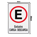 Ver imagem 2 de Combo 3 Placas De Sinalização Estacionamento Exclusivo Carga / Descarga 20x30 Acesso - P-1/1 F9e