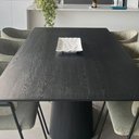 Ver imagem 3 de Mesa de Jantar Cone Retangular 150x90 Cm Tampo Ébano Base Ébano Cor Preto
