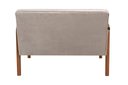 Ver imagem 4 de Conjunto Decorativo Anita Kit Namoradeira + Poltrona Sala, Recepção Cinza Capuccino 250