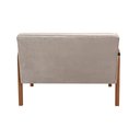 Ver imagem 4 de Conjunto Decorativo Anita Kit Namoradeira + Poltrona Sala, Recepção Cinza Capuccino 250