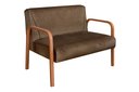Ver imagem 5 de Conjunto Decorativo Anita Kit Namoradeira + Poltrona Sala, Recepção Marrom 260