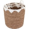 CESTA FIBRA NATURAL 3PÇ - 6