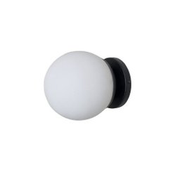 Arandela Parede Aluminio Não Enferruja Bola Vidro 15cm - 1