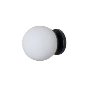 Arandela Parede Aluminio Não Enferruja Bola Vidro 15cm