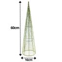 Ver imagem 3 de Árvore Cone Aramado Verde Line Algodão Brilho Suave 60cm - Magizi