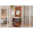 Ver imagem 1 de Conjunto Banheiro c/Esp Duna/Lua 80cm Titanium/Freijo MGM